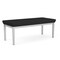 Lesro Lenox Steel 2 Seat Bench, Black Seat, Black Back, 45 W 21 L 18.5 H, Linette Vinyl Seat LS2001 - alternate 2